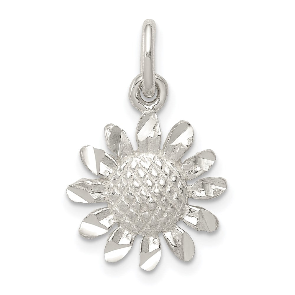 Sterling Silver Floral Charm QC2011