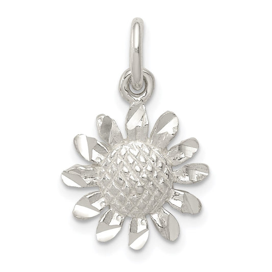 Sterling Silver Floral Charm QC2011