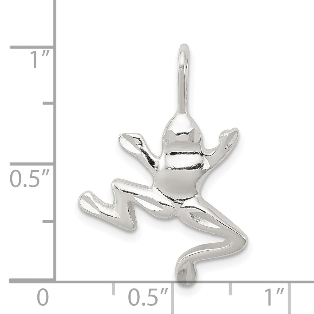 Sterling Silver Frog Charm QC2070