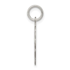 Sterling Silver Rhodium-plated A Date To Remember Disc Charm QC2089