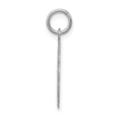 Sterling Silver Rhodium-plated I Love You Disc Charm QC2232