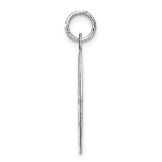 Sterling Silver Rhodium-plated My Best Friend Disc Charm QC2339