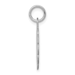 Sterling Silver Rhodium-plated My Confirmation Disc Charm QC2383