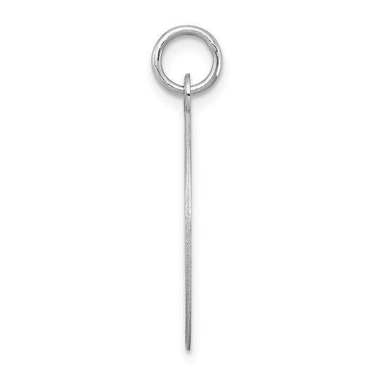 Sterling Silver Rhodium-plated Holy Communion Disc Charm QC2393