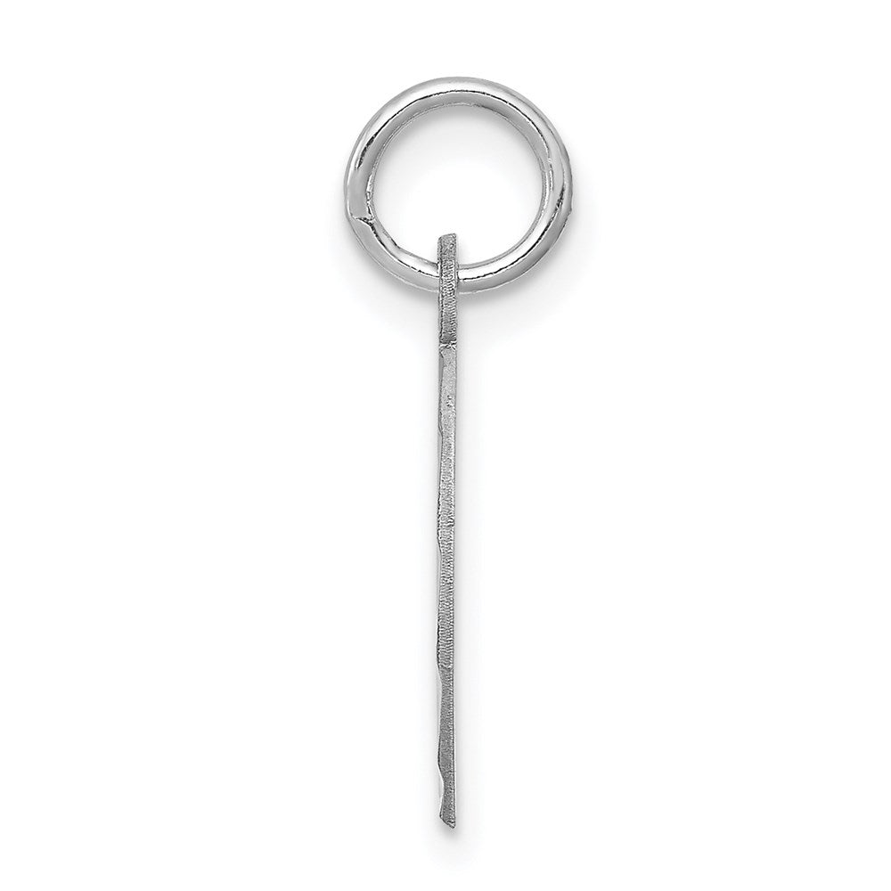 Sterling Silver Rhodium-plated Holy Communion Disc Charm QC2402