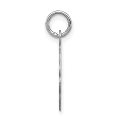 Sterling Silver Rhodium-plated Jesus Loves Me Disc Charm QC2412