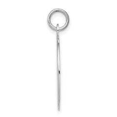 Sterling Silver Rhodium-plated Cross Disc Charm QC2413