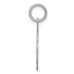 Sterling Silver Rhodium-plated Graduation Day Disc Charm QC2418