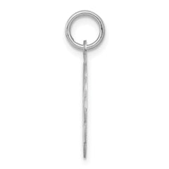 Sterling Silver Rhodium-plated Happy Birthday Disc Charm QC2467