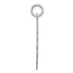 Sterling Silver Rhodium-plated Happy Birthday Disc Charm QC2478