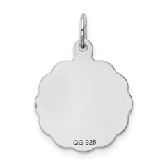 Sterling Silver Rhodium-plated Its a Boy Charm QC2492