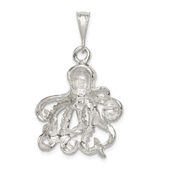 Sterling Silver Octopus Charm QC2534