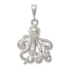 Sterling Silver Octopus Charm QC2534