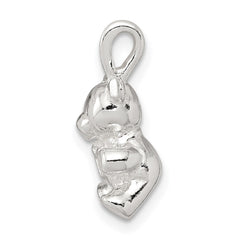 Sterling Silver Teddy Bear Charm QC2547