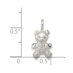 Sterling Silver Teddy Bear Charm QC2547
