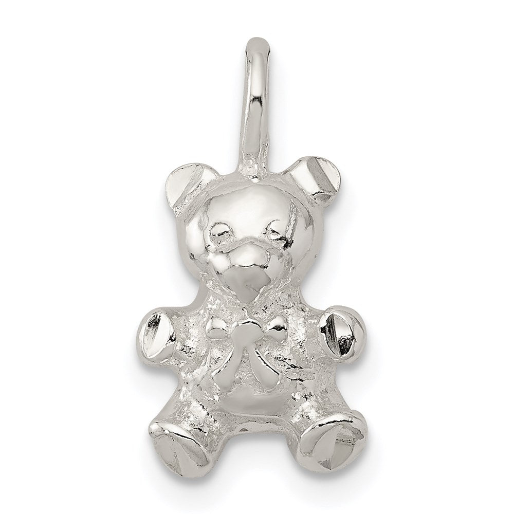 Sterling Silver Teddy Bear Charm QC2547