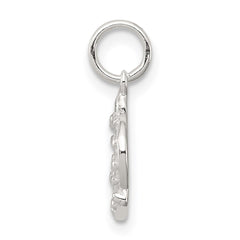 Sterling Silver Crown Charm QC256