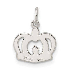 Sterling Silver Crown Charm QC256