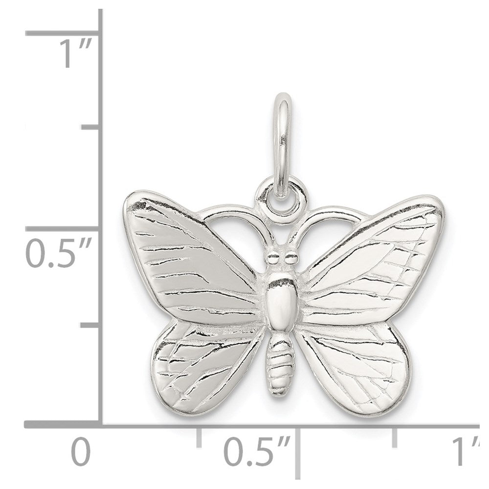 Sterling Silver Butterfly Charm QC2565