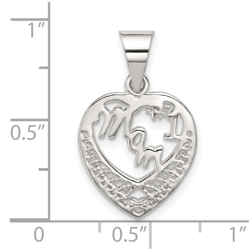 Sterling Silver #1 Mom Charm QC2634