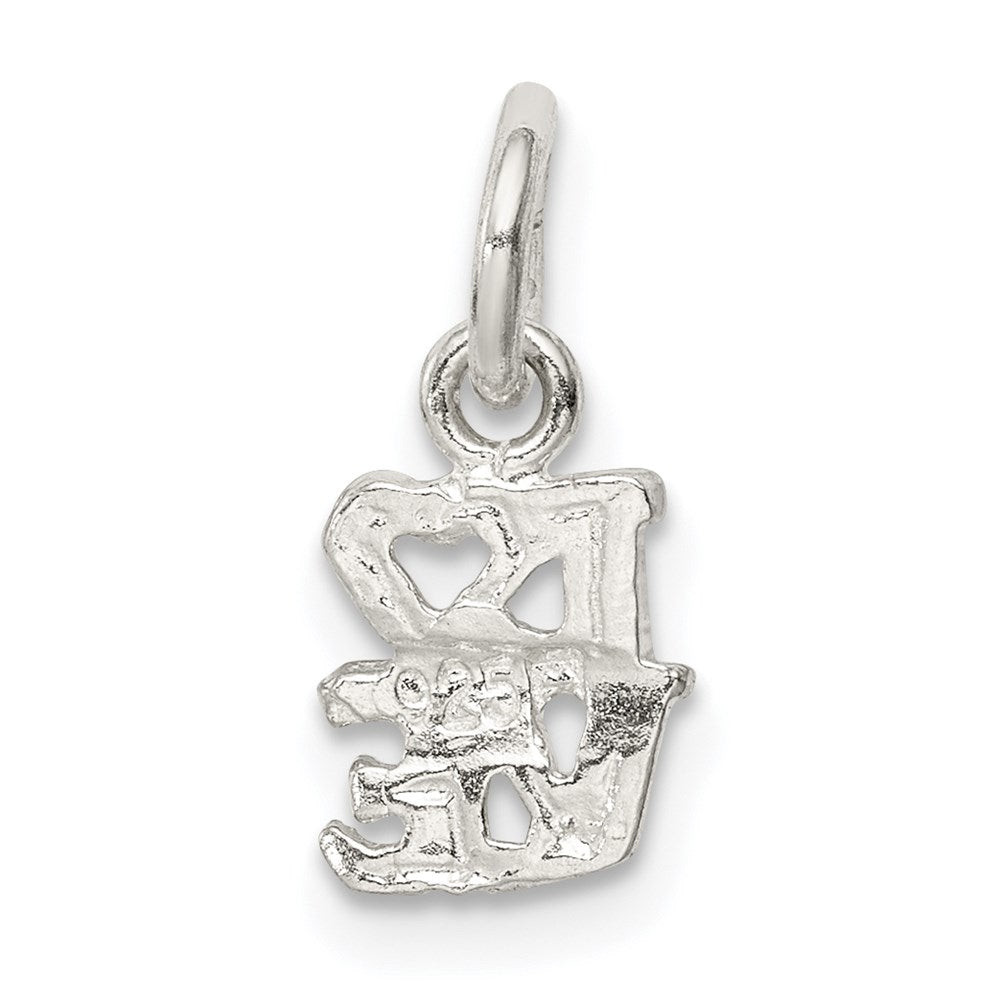 Sterling Silver Love Charm QC2641