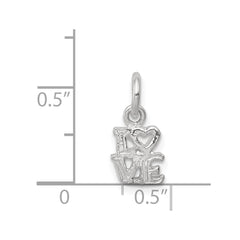 Sterling Silver Love Charm QC2641