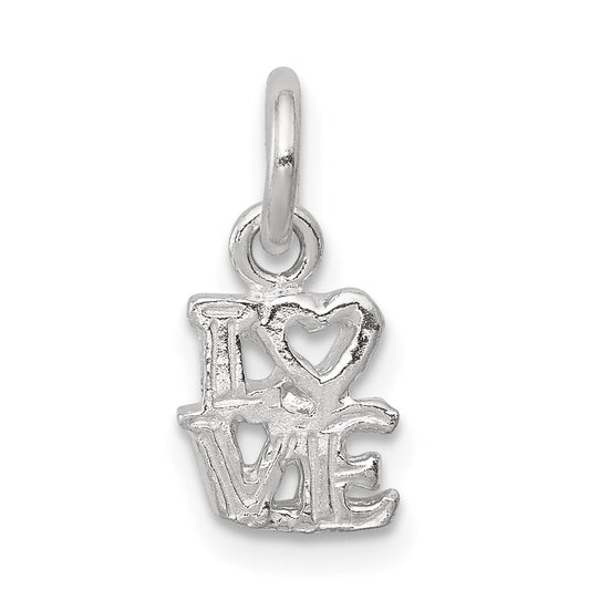 Sterling Silver Love Charm QC2641