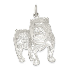Sterling Silver Bull Dog Charm QC2667