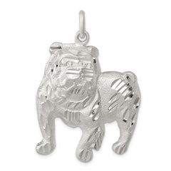 Sterling Silver Bull Dog Charm QC2667