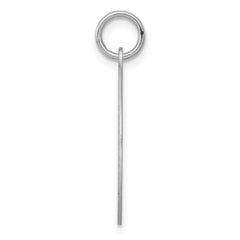 Sterling Silver Rhodium-plated Boston Terrier Disc Charm QC2673