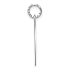 Sterling Silver Rhodium-plated Chihuahua Disc Charm QC2678