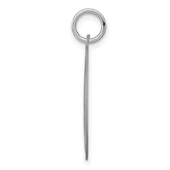 Sterling Silver Rhodium-plated Collie Disc Charm QC2681