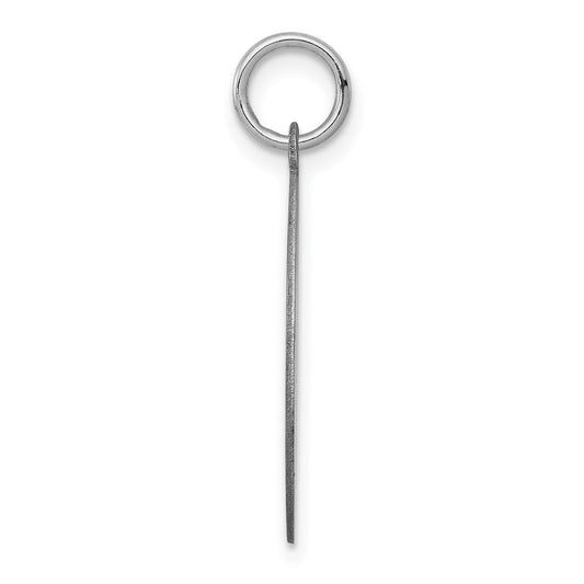 Sterling Silver Rhodium-plated English Setter Disc Charm QC2684