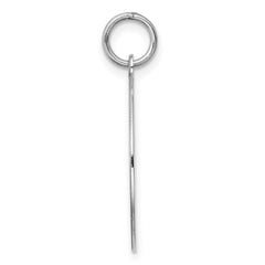 Sterling Silver Rhodium-plated Pug Disc Charm QC2700