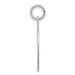 Sterling Silver Rhodium-plated Scottish Terrier Disc Charm QC2705