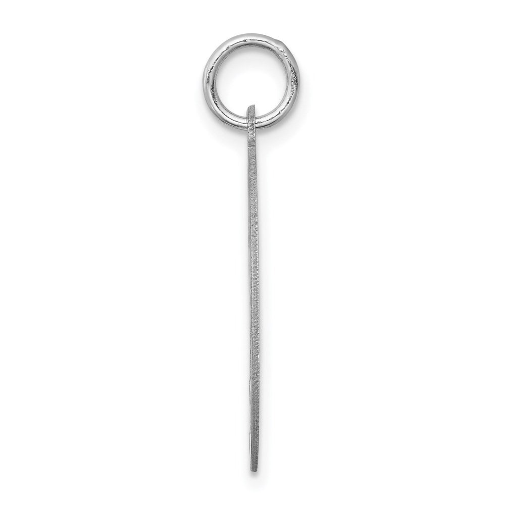 Sterling Silver Rhodium-plated West Highland Terrier Disc Charm QC2713