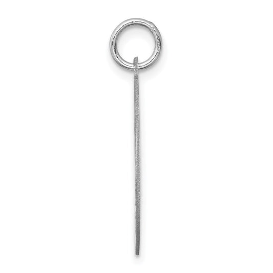 Sterling Silver Rhodium-plated West Highland Terrier Disc Charm QC2713