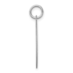 Sterling Silver Rhodium-plated West Highland Terrier Disc Charm QC2713