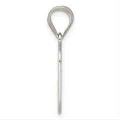 Sterling Silver Rhodium-plated Letter C Initial Pendant QC2762C