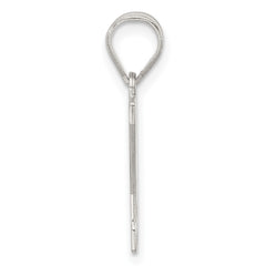 Sterling Silver Rhodium-plated Letter Y Initial Pendant QC2762Y