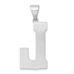 Sterling Silver Rhodium-plated Letter L Initial Pendant QC2766L