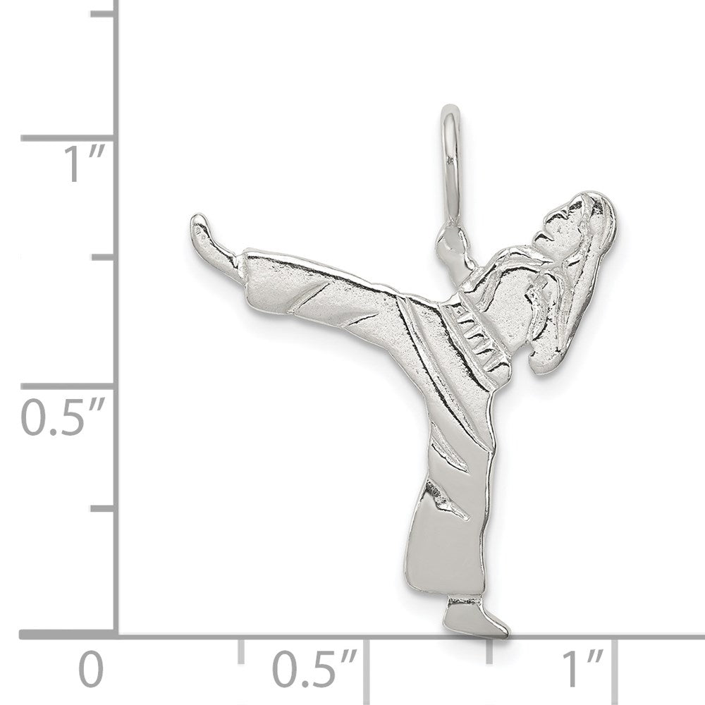 Sterling Silver Karate Charm QC2793