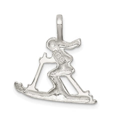 Sterling Silver Skier Pendant QC2796