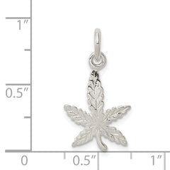 Sterling Silver Leaf Charm QC2801