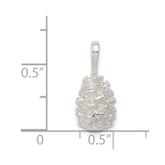 Sterling Silver Pinecone Charm QC2803