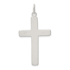 Sterling Silver Satin INRI Crucifix Pendant QC2840
