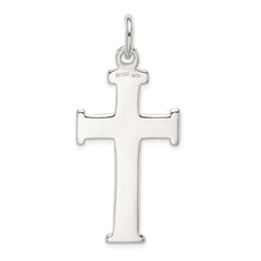 Sterling Silver Diamond -Cut Cross Pendant QC2879