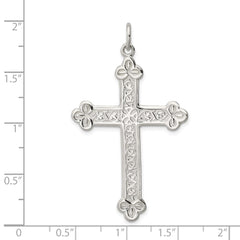 Sterling Silver Budded Cross Pendant QC2880