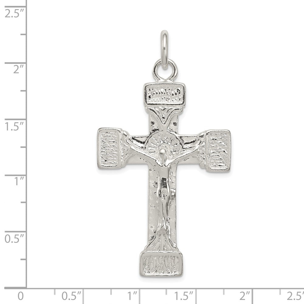 Sterling Silver Latin Crucifix Pendant QC2919
