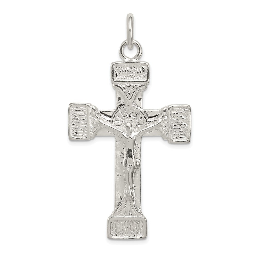 Sterling Silver Latin Crucifix Pendant QC2919